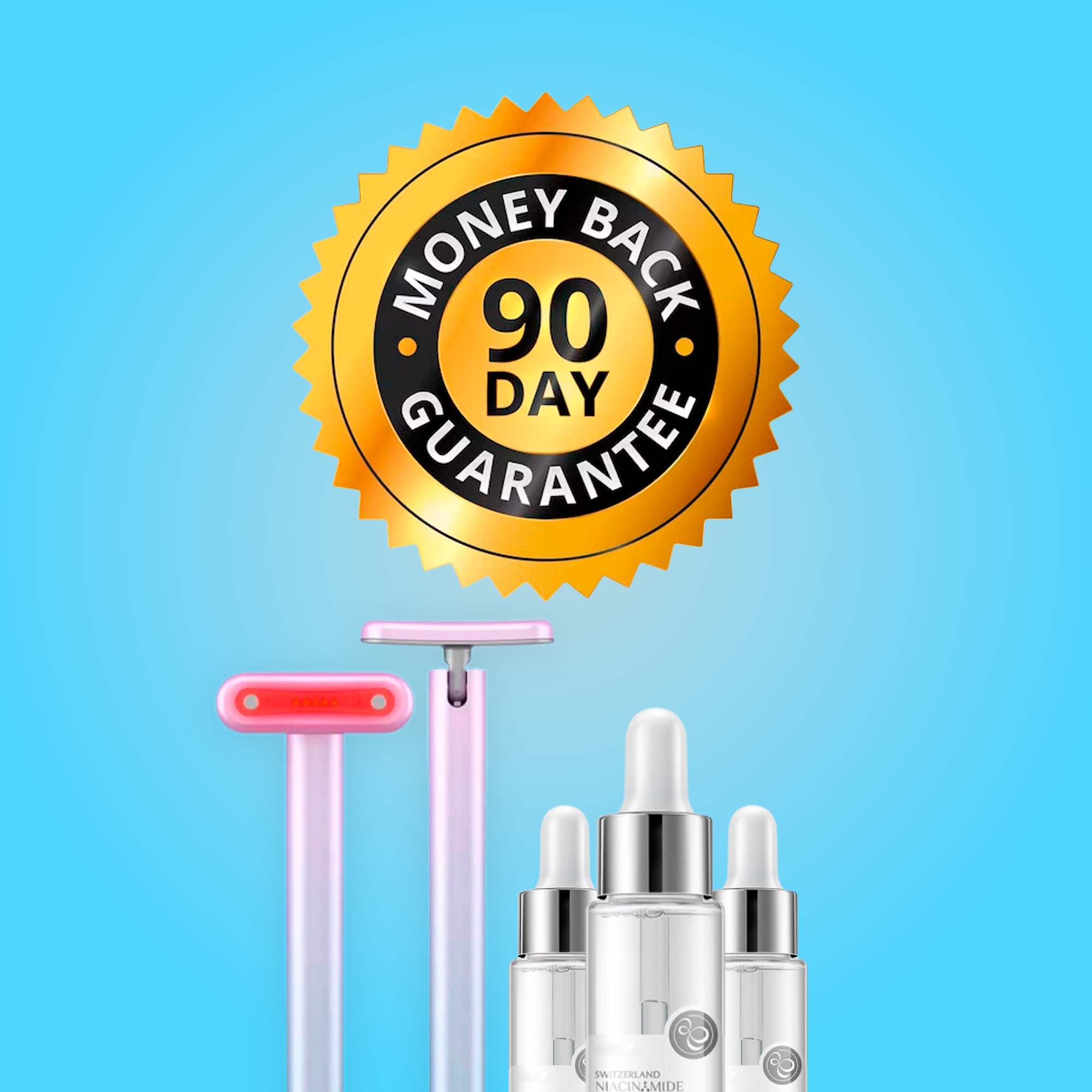 LuminaGlow™ Non-Invasive Red Light Therapy Skin Rejuvenation Wand