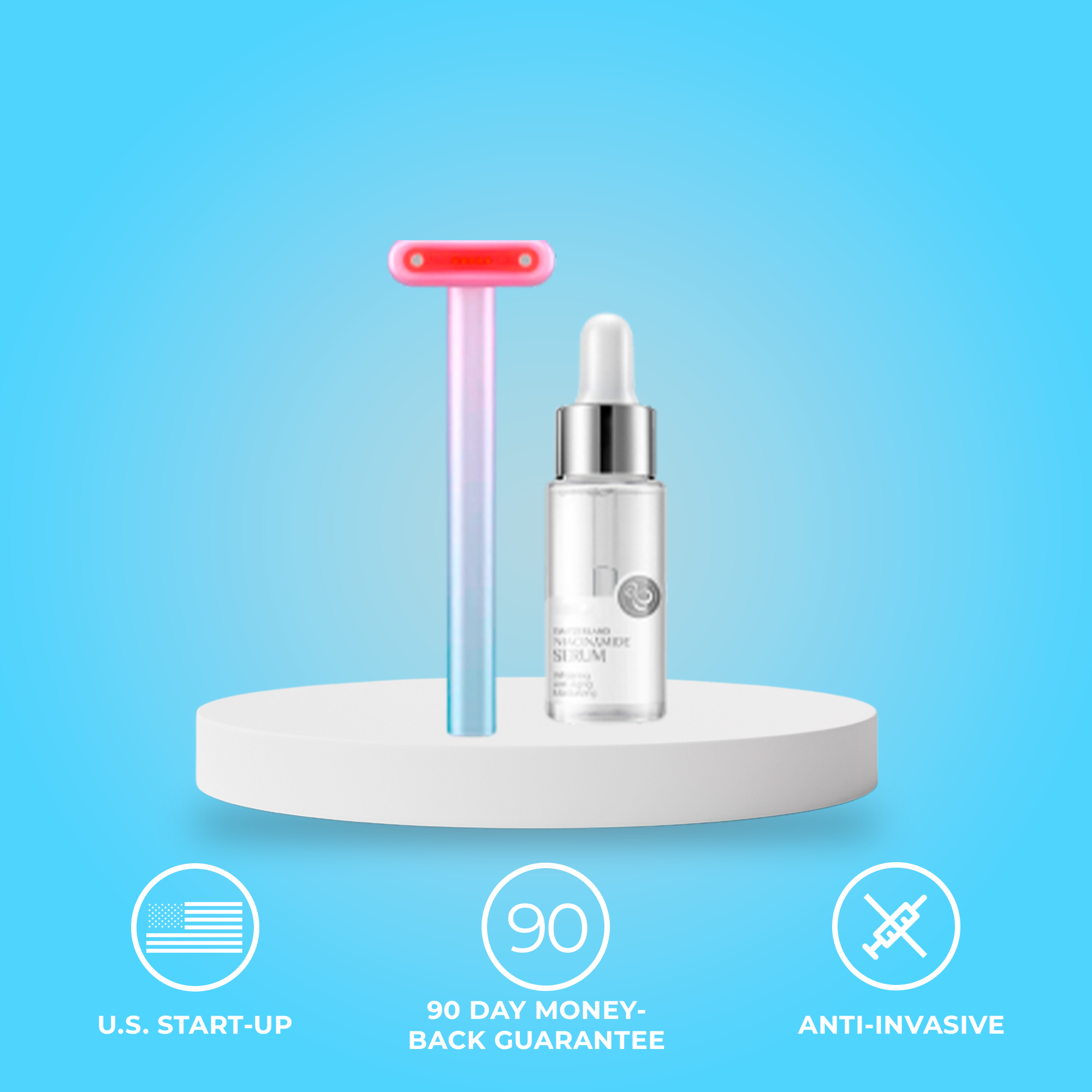 LuminaGlow™ Non-Invasive Red Light Therapy Skin Rejuvenation Wand